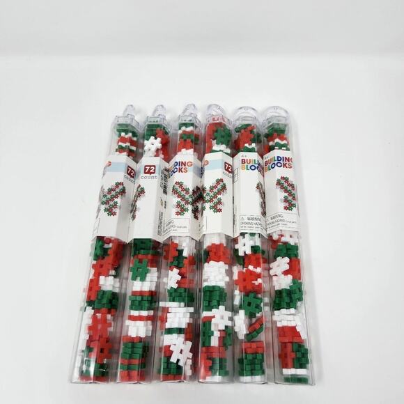 Christmas Hashtag Building Blocks Set of 6 - Picture 1 of 1